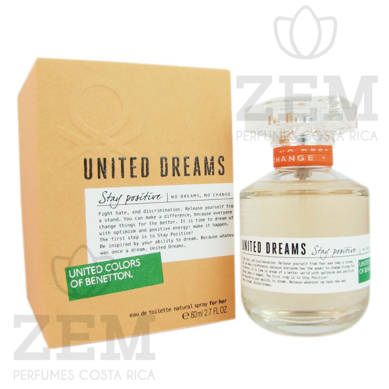 Perfumes Costa Rica United Dreams Stay Positive Benetton 80ml EDT