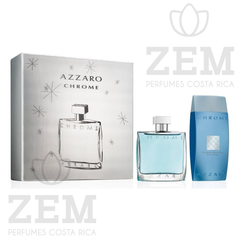 Perfumes Costa Rica Chrome 100ml + Gel de baño 200ml Azzaro SET