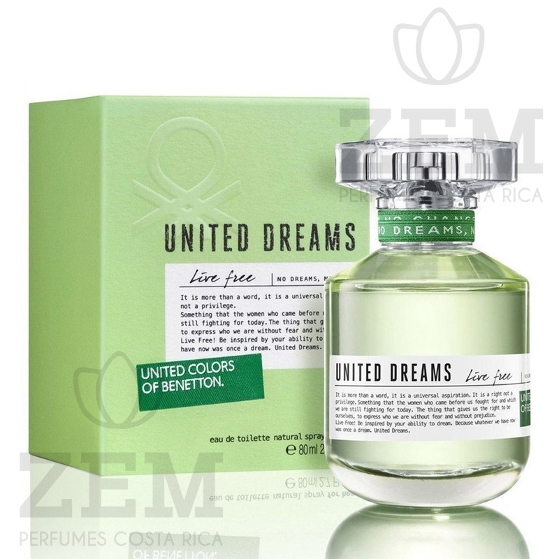 Perfumes Costa Rica United Dreams Live Free Benetton 80ml EDT